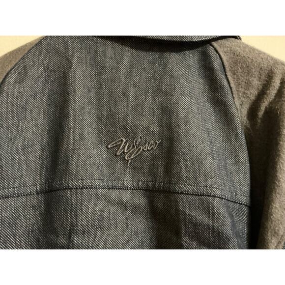 Willie Esco Denim blue heavy button down coat size XL - Picture 10 of 16